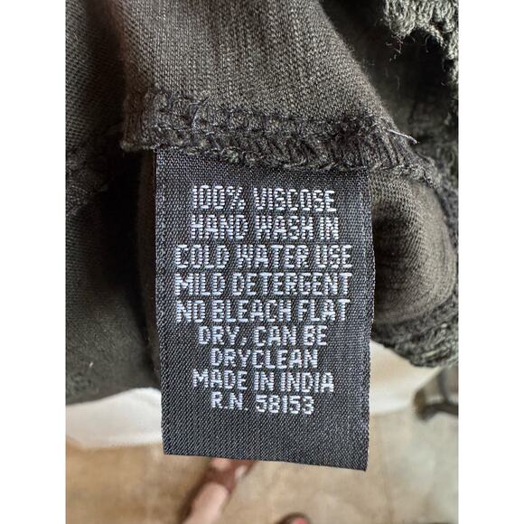 Chaudry Tank Top NWT Small Embroidered Sleeveless Chocolate Brown Made in India - Picture 5 of 8